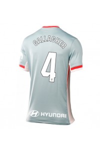 Atletico Madrid Conor Gallagher #4 Jalkapallovaatteet Naisten Vieraspaita 2024-25 Lyhythihainen